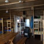 Die Berghütte am Kverkfjöll: unser Schlafzimmer (Sägerei inklusive!) Die Berghütte am Kverkfjöll: unser Schlafzimmer (Sägerei inklusive!)