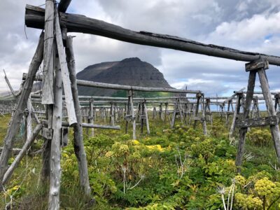 Bolungarvik: verlassene Fisch-Trocknungsanlage