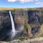 Der Wasserfall Haifoss Der Haifoss-Wasserfall