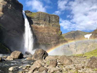Der Haifoss-Wasserfall