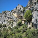 Die Schlucht von Galamus (Frankreich): die Einsiedelei "Ermitage Saint Antoine" Die Schlucht von Galamus (Frankreich): die Einsiedelei "Ermitage Saint Antoine"