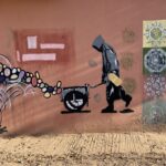 Südlich von Marrakech: ... ist es ein Bansky? Südlich von Marrakech: ... ist es ein Bansky?