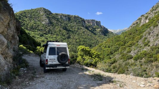 Von Mystras über die Berge nach Stoupa