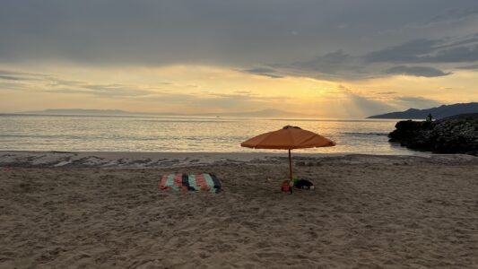 Der Strand von Stoupa