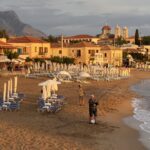 Stoupa beim Sonnenuntergang Stoupa beim Sonnenuntergang
