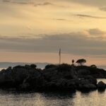Stoupa beim Sonnenuntergang