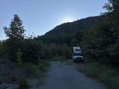 Nationalpark Bredh Hotovë: unser Schlafplatz ... mit Waschbären!