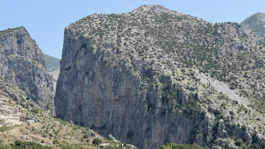 Kurz vor Corovodë: Gradeci Canyon