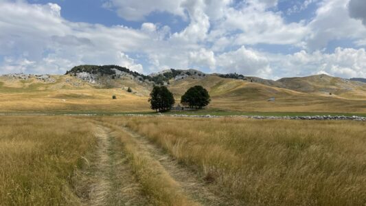 Hochland-Piste zum Capetanovo Jezero (Bergsee)