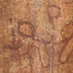 Walga Rock: Aborigines Felsen Malerei Walga Rock: Aborigines Felsen Malerei