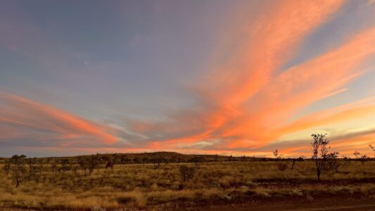 Skull Springs Road: Sonnenuntergang