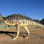 Hughenden: Replica eines Muttaburrasaurus langdoni Hughenden: Replica eines Muttaburrasaurus langdoni