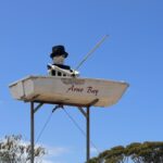 Port Neill: Flying fisherman Port Neill: Flying fisherman