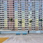 Kowloon Choi Hung Estate: Sportplatz auf dem Dach einer Parkanlage Kowloon Choi Hung Estate: Sportplatz auf dem Dach einer Parkanlage