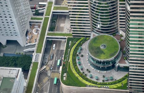 Blick aus der Ansichtsplattform des Internacional Finance Centre