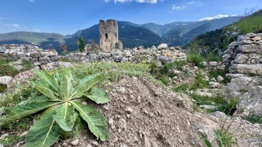 Die Burgruine von Gosol