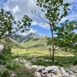 Gosol, die Bergspitzen des Pedraforca Gosol, die Bergspitzen des Pedraforca