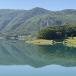 Ramsko jezero: Blick aus dem Campingplatz Ramsko jezero: Blick aus dem Campingplatz