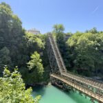 Jablanica: die gesprengte Esenbahnbrücke Jablanica: die gesprengte Esenbahnbrücke